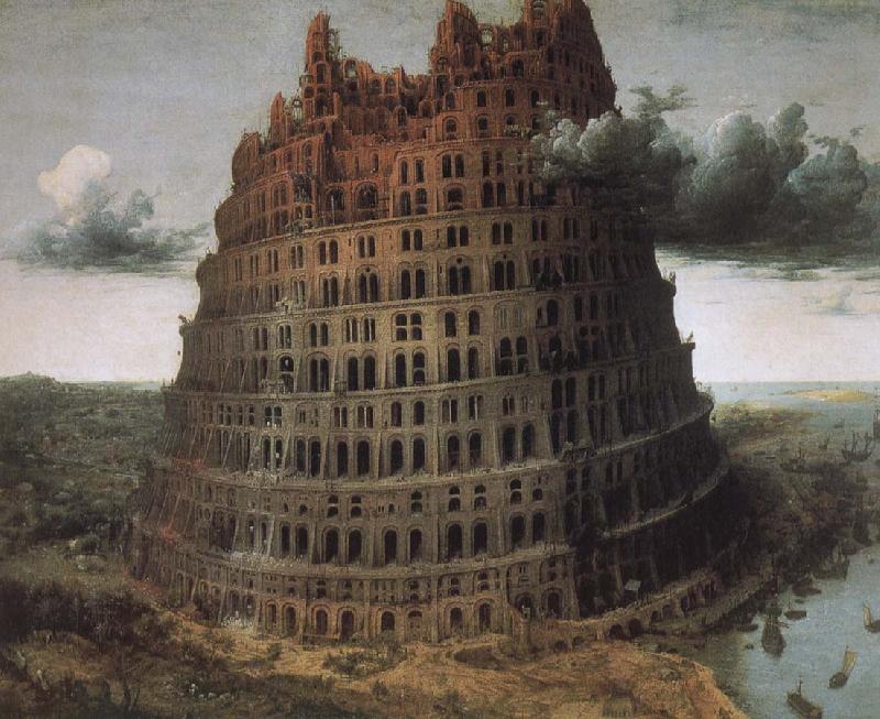 Pieter Bruegel City Tower of Babel Norge oil painting art